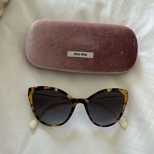 Miu Miu Cat Eye Sunglasses tortoise shell